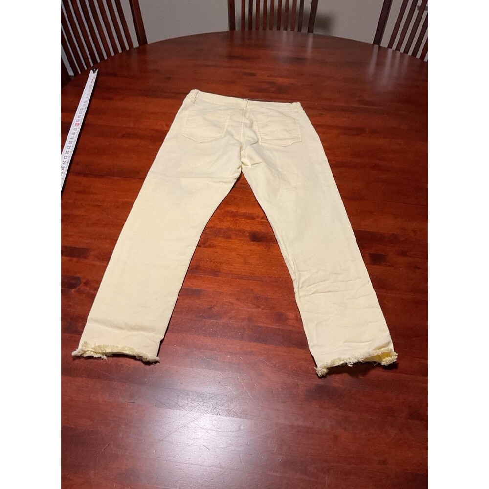 NWT LOFT White Curvy Skinny Ankle Jeans 8 29 Slim Pockets Button Hem Cuff i13